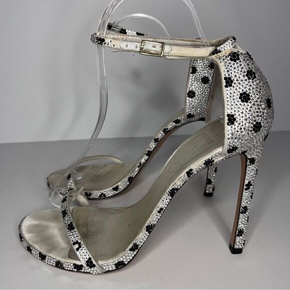 Stuart Weitzman Silver and Black Heels - Picture 10 of 14